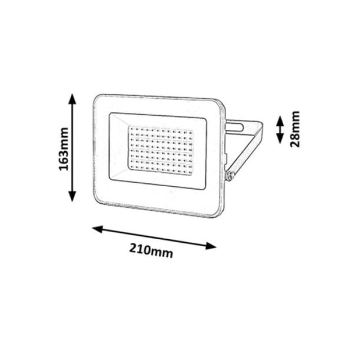 LED Außenstrahler Flutlicht 50W/5500lm Flood IP65 3