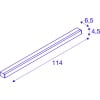 SIGHT 115, Wand- und Deckenleuchte, 1150mm, weiss 6