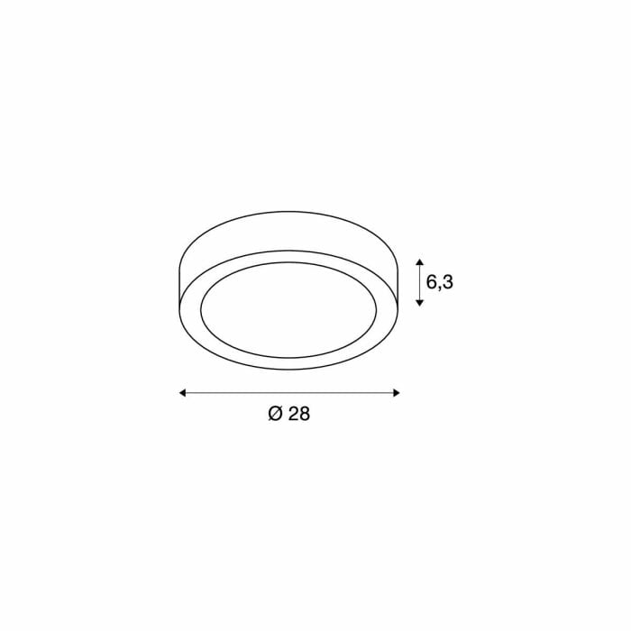 LIPA CL, LED  Deckenaufbauleuchte, IP54, weiß, 3000/4000K 3