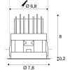 HORN MAGNA LED,  Deckeneinbauleuchte schwarz/gold 3000K 25° 12