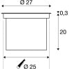 DASAR® 270,  LED Bodeneinbauleuchte, 3000K, rund, IP67, asymmetrische Abstrahlung 8