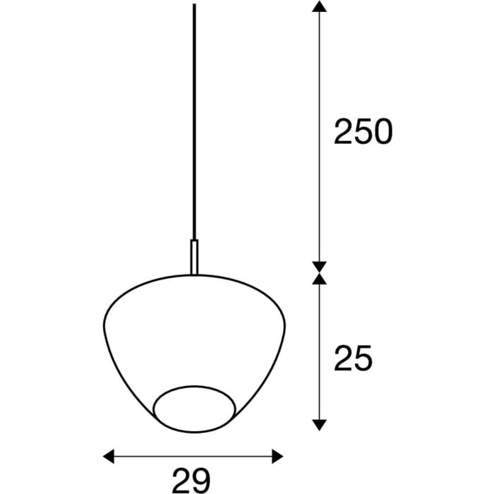 PANTILO CONVEX 29,  Pendelleuchte E27 chrom 7