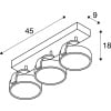 KALU, Wand- und Deckenleuchte, dreiflammig, QPAR111, rund, aluminium gebürstet, max. 225 W 8