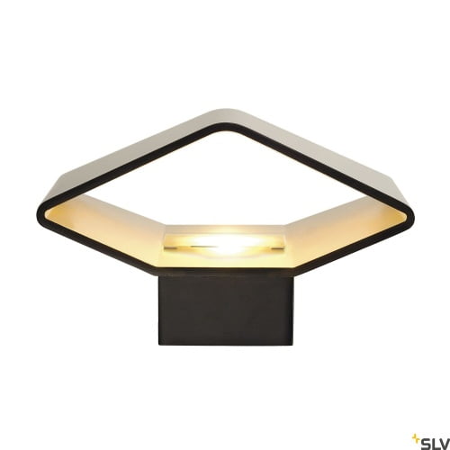CARISO,  LED Wandaufbauleuchte schwarz/gold