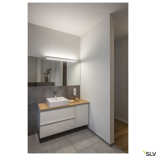 SEDO 21, Wandleuchte, LED, 3000K, eckig, aluminium gebürstet, Glas satiniert, Energiesparleuchte, 33 W