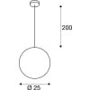 ROTOBALL 25, Pendelleuchte, TC-(D,H,T,Q)SE, silbergrau/weiß, Ø 25cm, max. 24W 8