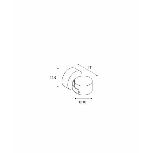 SITRA 360 WL,  Wandleuchte, TCR-TSE, IP44, anthrazit, max. 9W