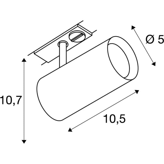 NOBLO SPOT, schwarz, 2700K, 36°, inkl. 1P.-Adapter 5