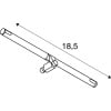 COSMIC, Lampenhalter für TENSEO Niedervolt-Seilsystem, QR-C51, chrom, schwenkbar, 2 Stück 6